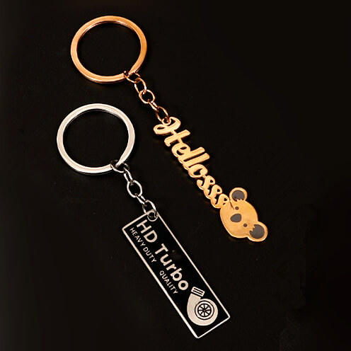 Personalized enamel name tag key chains factory wholesale customised name keychain metal suppliers 